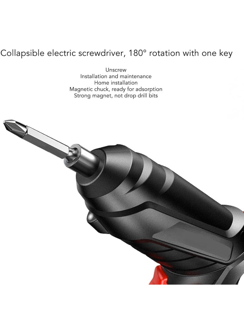 47 in 1 Electric Screwdriver Set, 3.6V Cordless & Rechargeable, 3.5N·m Max Torque, USB Power Rechargeable Screwdriver with 44pcs Driver Bits, Ideal for Small Projects - Image 2
