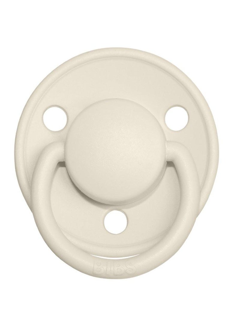 Baby - BIBS Pacifier DeLux (Silicone) One Size 0-3 Yrs , 1-piece - Ivory - Image 1