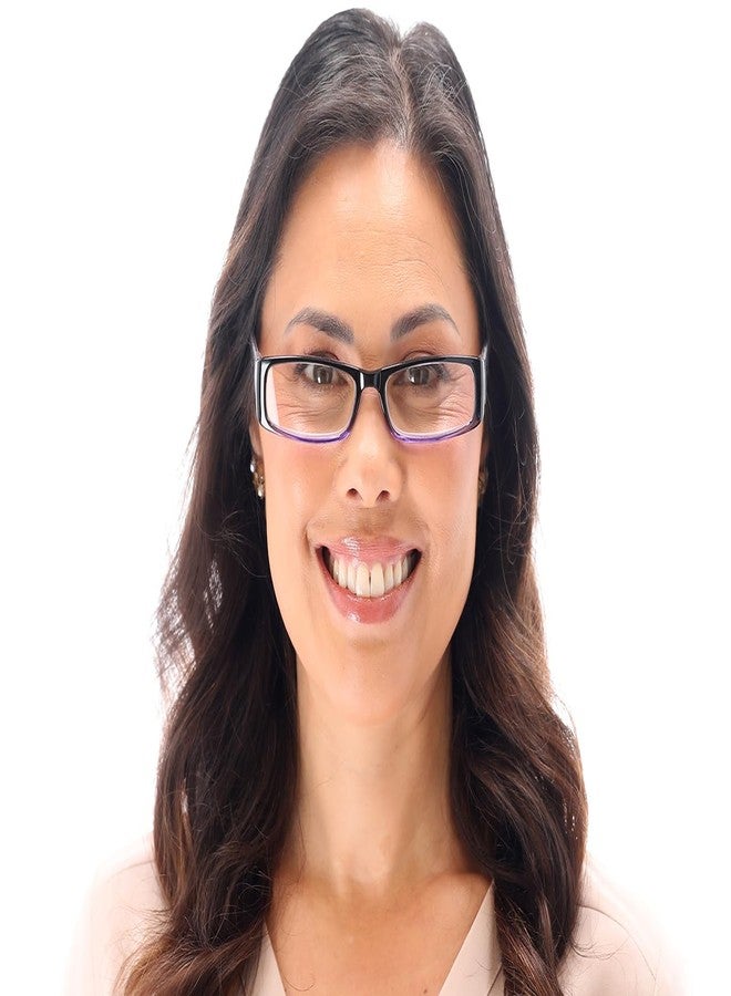 SAV نظارات قراءة SAV على شكل عظمة كلب DBR10 مع طبعة مخالب على الصدغ - نظارات قراءة أنيقة مقاومة للخدش وغير قابلة للتشوه لمحبي الكلاب من النساء، 2.75 بوصة، أزرق - Image 2