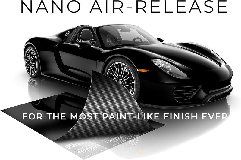 VViViD+ Ultra Gloss Premium Vinyl Car Wrap Film (3ft x 5ft, Gloss Piano Black) - Image 3
