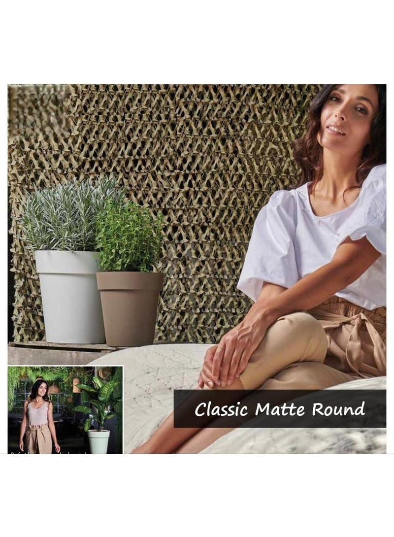 أيدل وعاء نبات دائري غير لامع من إيدل كلاسيك - أصيص زهور بلاستيكي خفيف الوزن للاستخدام الداخلي والخارجي - وعاء حديقة زخرفي للبلكونة والمنزل والمكتب - متوفر بأحجام 27 سم، 32 سم، 45 سم - Image 2