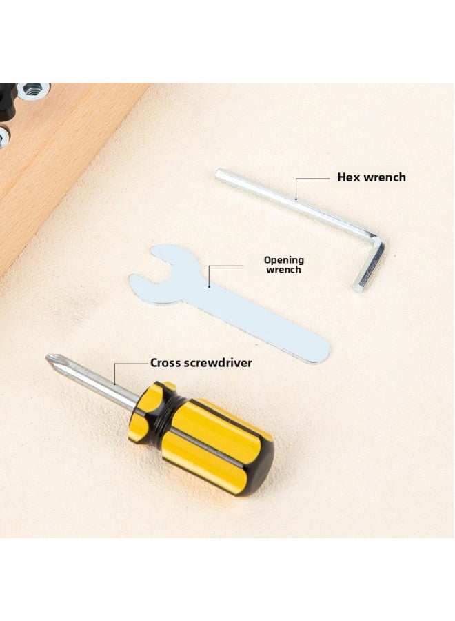 Loquat Early Education Screw Combination Assembly And Disassembly Toys Hand-eye Coordination Training Screwing Busy Board Children's Wooden Toys-Color:Screw Combination Toys - Image 5