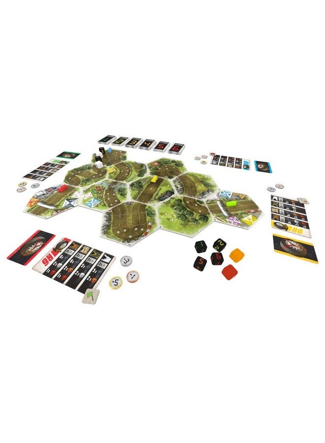 Synapses Games Rallyman: Dirt Strategy Board Game Race Cars With Dice 1 To 6 Players 60 Minutes Ages 10+ - Image 3