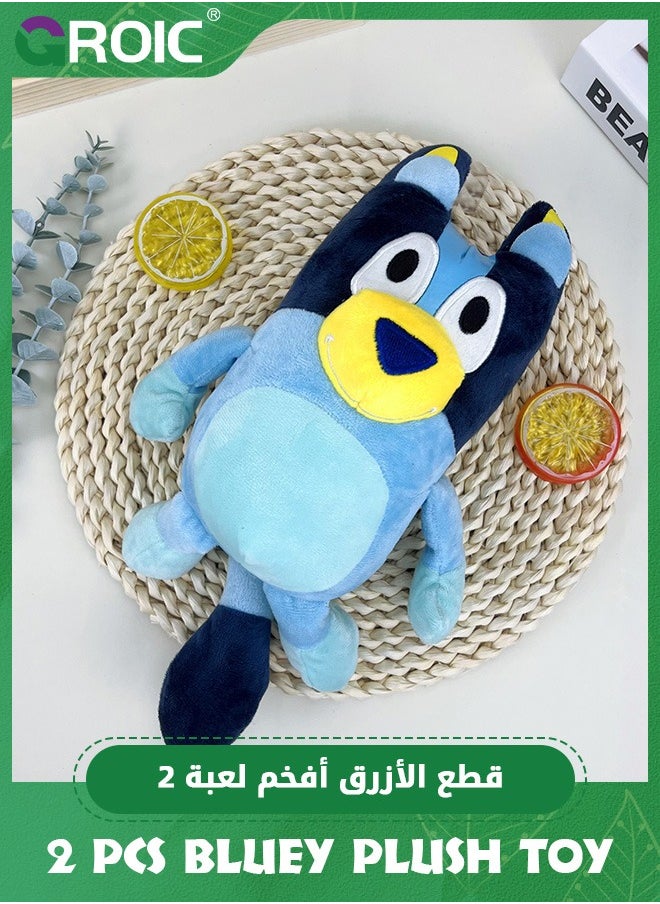 GROIC - 2 Pcs Plush Set - Bluey & Bingo Plush Toys, Bluey Plush Bundle Pillow Buddy, 28 cm Soft Toys Animal Soft Stuffed Bluey Doll, Soft Hugging Gifts for Kids - Image 1