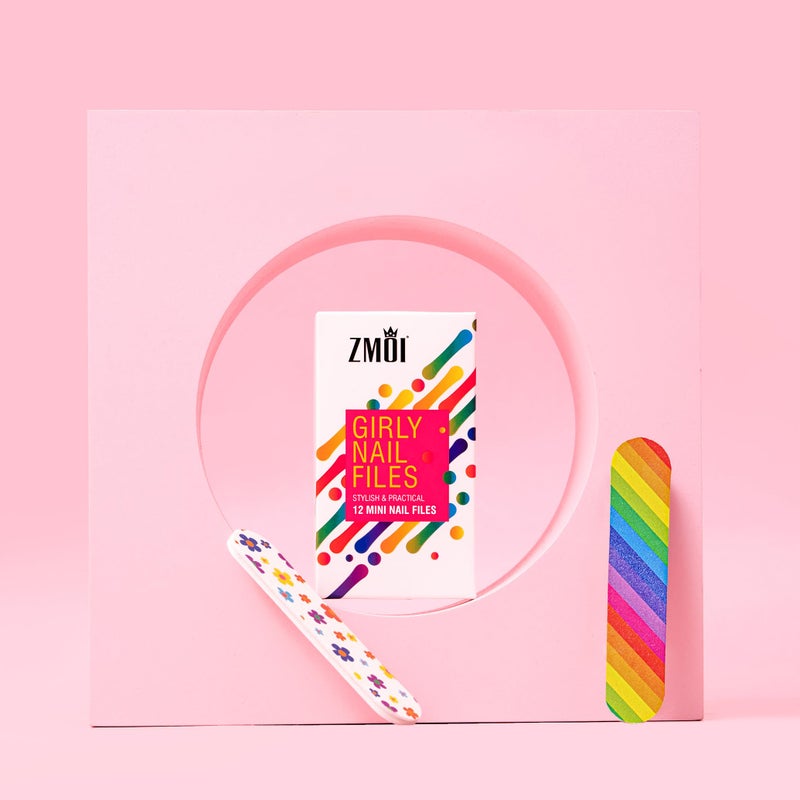ZMOI (1 Dozen) Colorful Girly Mini Emery Board Nail Files - Image 5