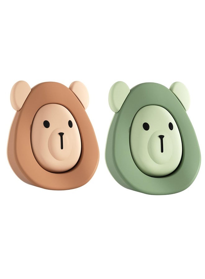 Door Stopper,  Door Stopper Rubber, Rubber Silicone Gate Door Stoppers, Holder Doorstop Floor Wall Protector with Storage Base, 2pcs - Image 1
