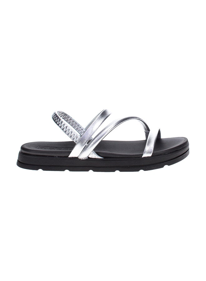 MOLECA Textured Slip-On Flat Sandals - Image 5