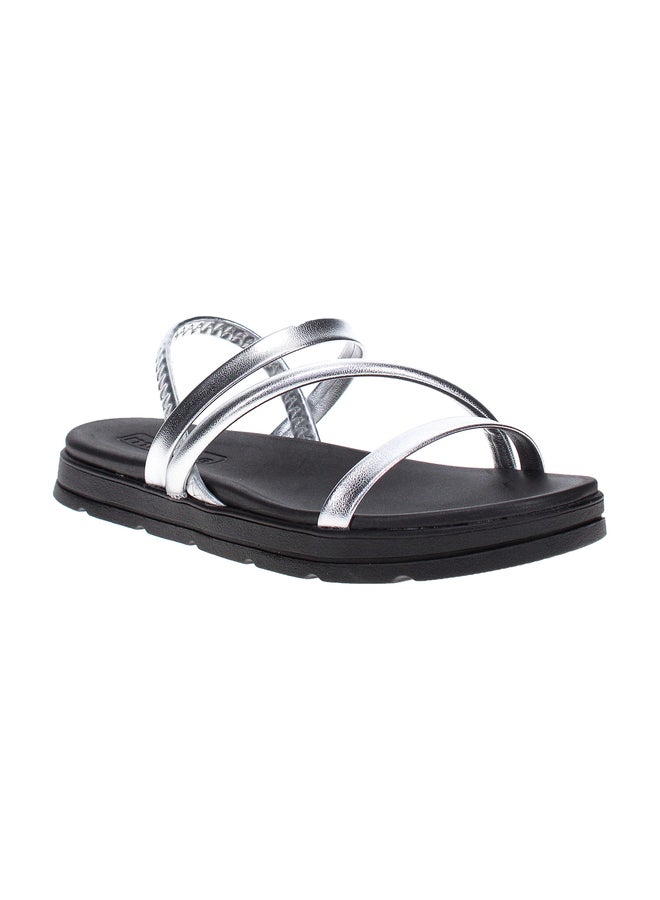 MOLECA Textured Slip-On Flat Sandals - Image 4