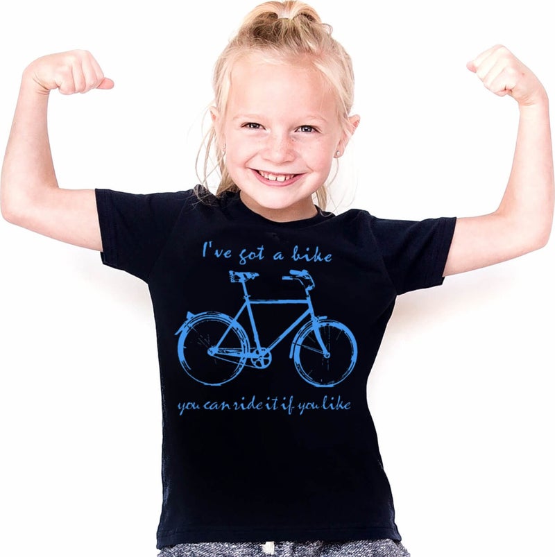My Bike Black Short Sleeve Unisex Children's T-Shirt