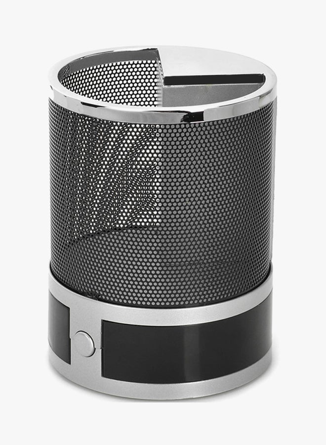 Loquat Clock Pen Holder Black/Silver - Image 2