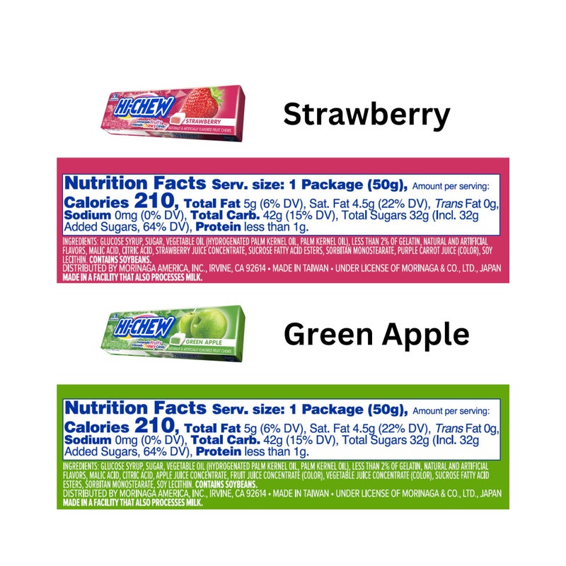 HI-CHEW Variety Sticks, 8-Pack, Soft & Chewy Halloween Candy, 1.76oz Each, Bulk Candy Individually Wrapped - Made with Immensely Juicy Fruity Flavors - Image 4