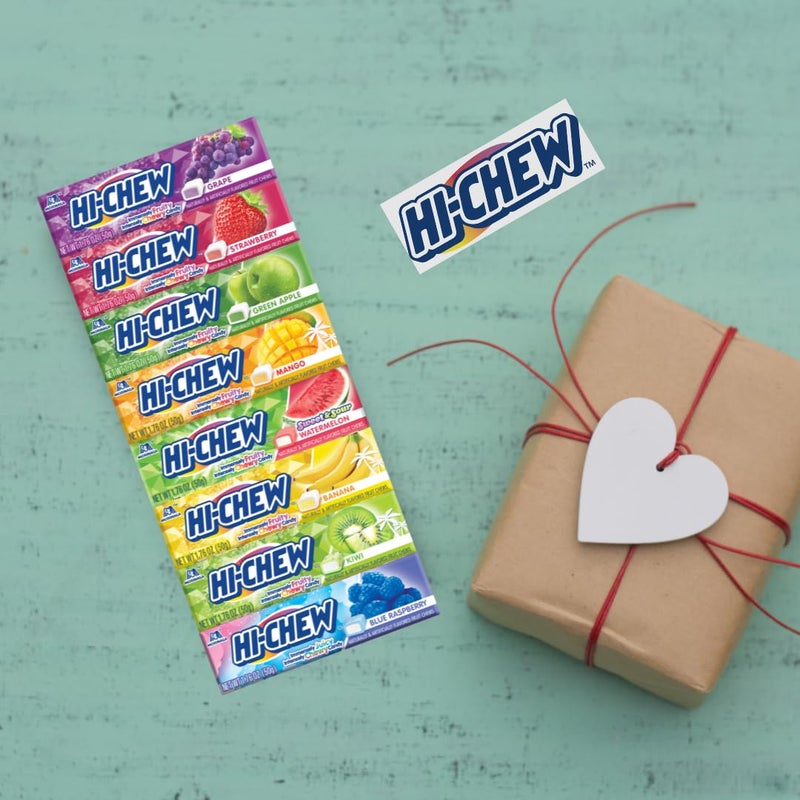 HI-CHEW Variety Sticks, 8-Pack, Soft & Chewy Halloween Candy, 1.76oz Each, Bulk Candy Individually Wrapped - Made with Immensely Juicy Fruity Flavors - Image 3