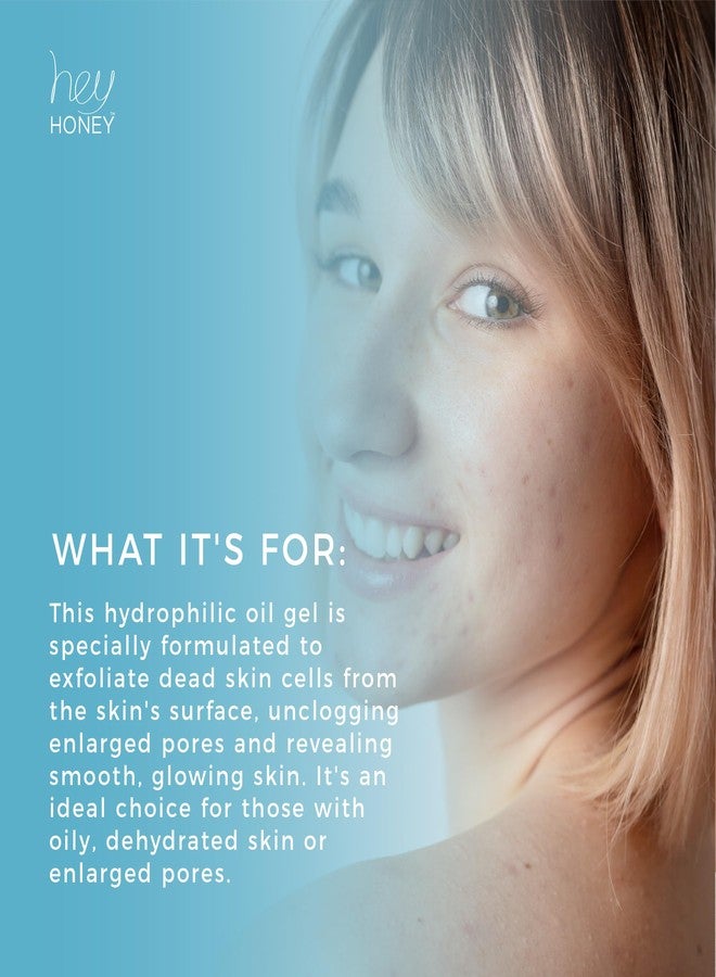 Hey Honey Skincare Be Clear - Acne Control Deep Pores Cleansing Gel | Propolis, Green Tea Oil, Camellia | Exfoliates, Unclogs Pores, Balances Oil Production | Fast Acting & Long Lasting | 2.7 Oz - Image 2