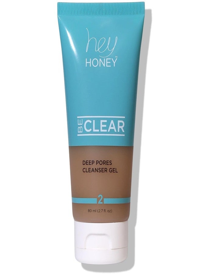Hey Honey Skincare Be Clear - Acne Control Deep Pores Cleansing Gel | Propolis, Green Tea Oil, Camellia | Exfoliates, Unclogs Pores, Balances Oil Production | Fast Acting & Long Lasting | 2.7 Oz - Image 1