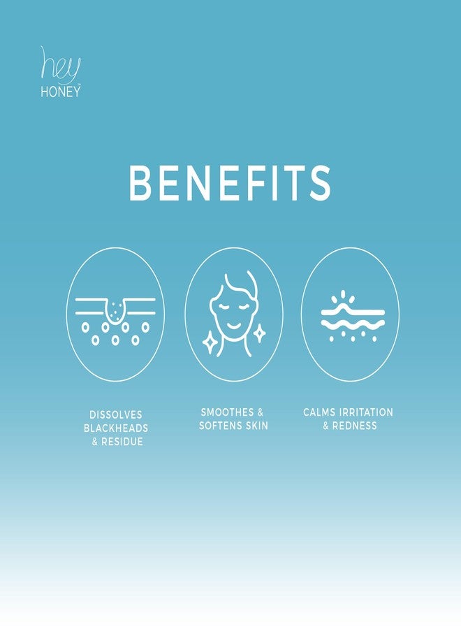 Hey Honey Skincare Be Clear - Acne Control Deep Pores Cleansing Gel | Propolis, Green Tea Oil, Camellia | Exfoliates, Unclogs Pores, Balances Oil Production | Fast Acting & Long Lasting | 2.7 Oz - Image 4