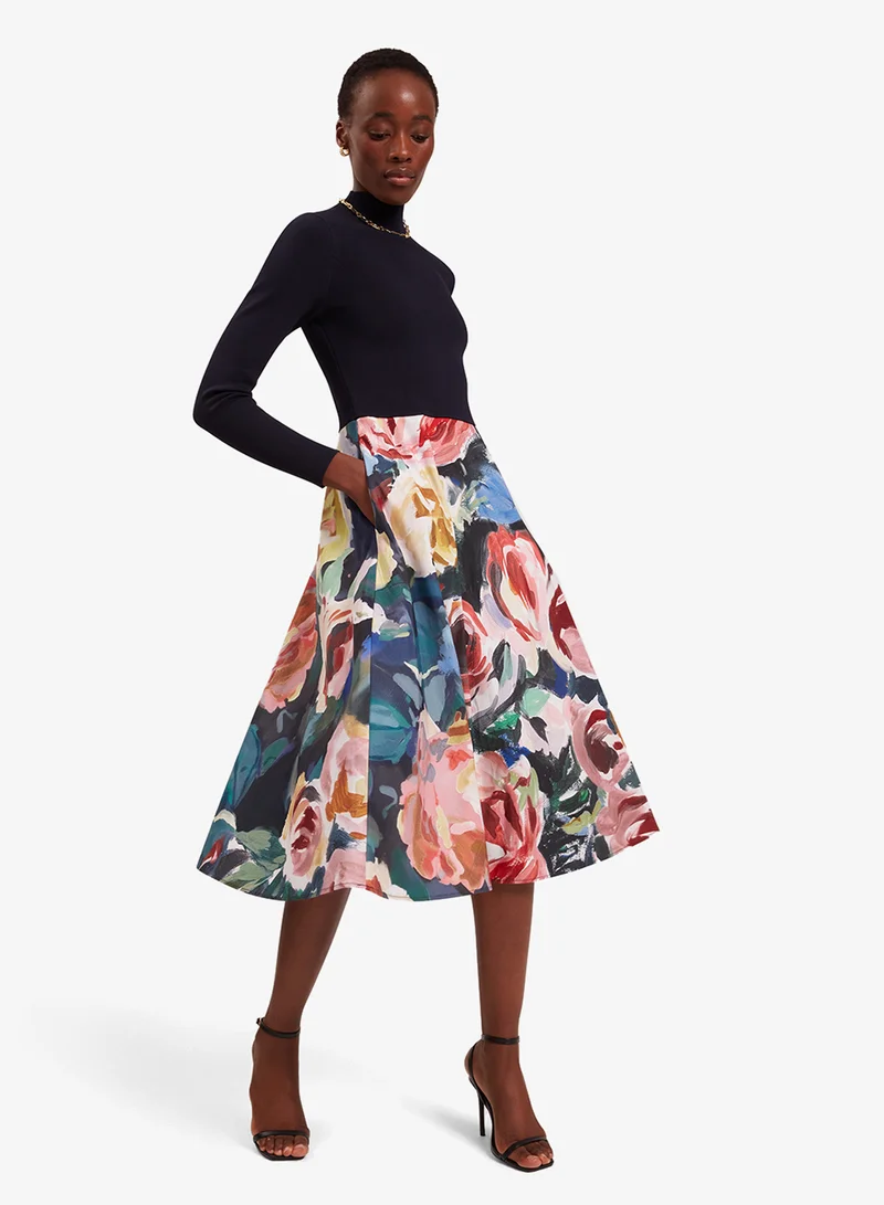 Ted Baker  Printed Ottoman Dress for Women | Best Price UAE
