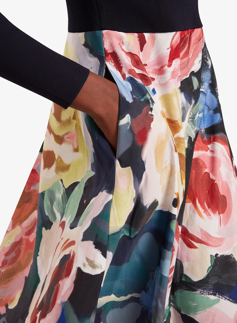 Ted Baker  Printed Ottoman Dress for Women | Best Price UAE
