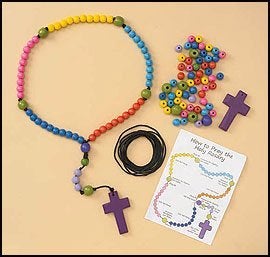 Autom Wood Bead Rosary Craft Kit 12 Pack - Image 3