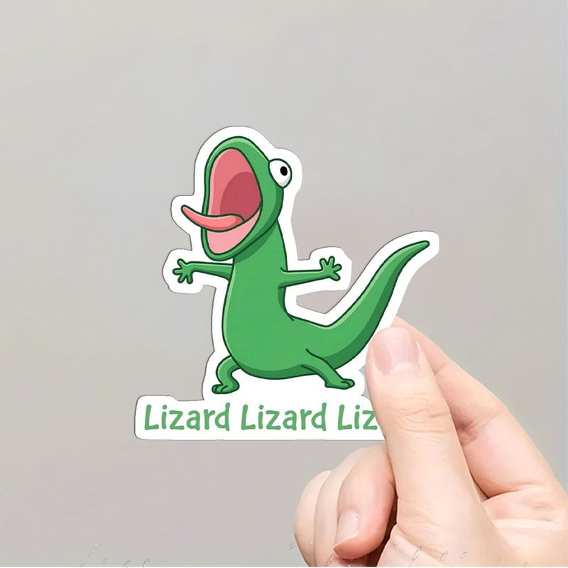 Tom Lizard Funny Meme Adventures Frog Movie Car Sticker 1pc - Image 1