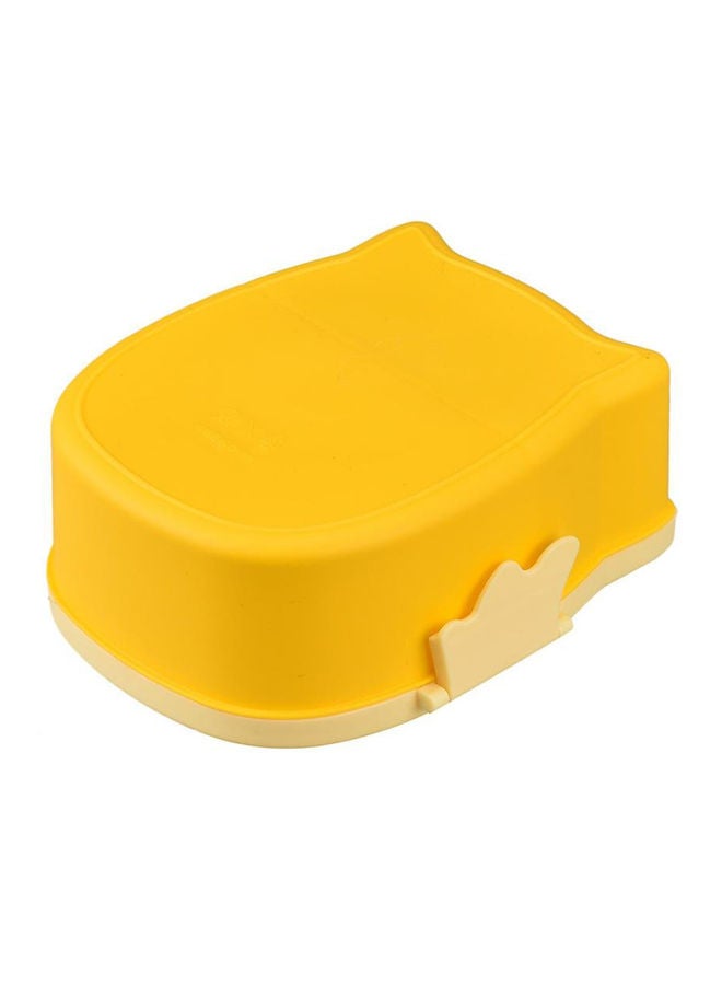 NIBEMINENT Owl Designed Food Container Lunch Box Yellow/Beige/Black 16cm - Image 4