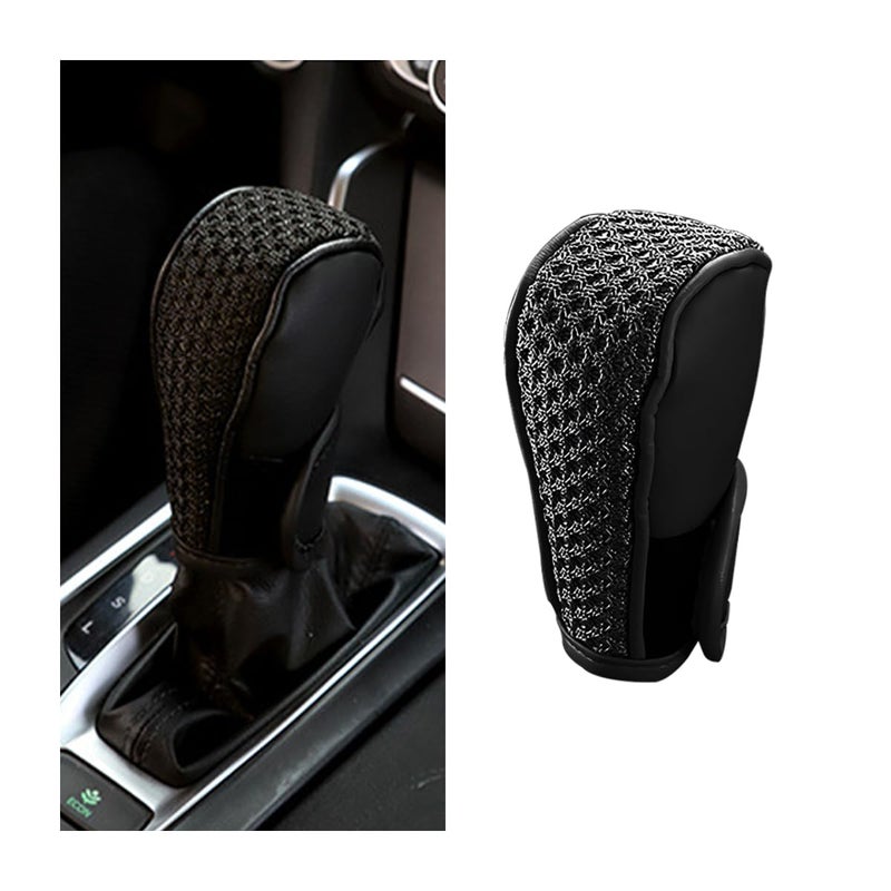 Bittwee Car Gear Shifting Knob Cover AntiSlip AntiScratch Automotive Shift Knob Gear Handle Stick Protector Cover Vehicle Interior Decoration Accessories for SUV Truck RV