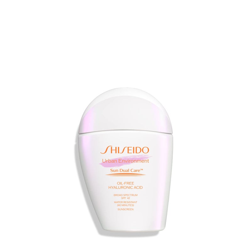 Shiseido Urban Environment Oil-Free Sunscreen SPF 42 - 30 mL - Protects, Hydrates, Mattifies & Works as Face Primer - Water Resistant for 40 Minutes - Non-Comedogenic - Image 1