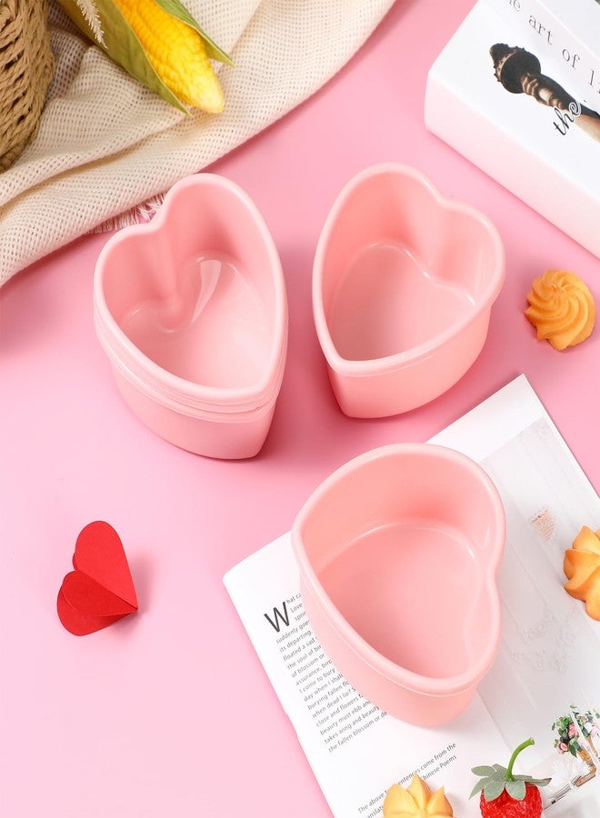 Menkxi 12 Pcs Mother's Day Heart Shaped Cake Pans Pink Red Silicone Mini Heart Cake Mold Nonstick Dessert Pan Chocolate Baking Tray Bakeware for Mother's Day Birthday Cupcake Muffin Tool(Pink,4'') - Image 4