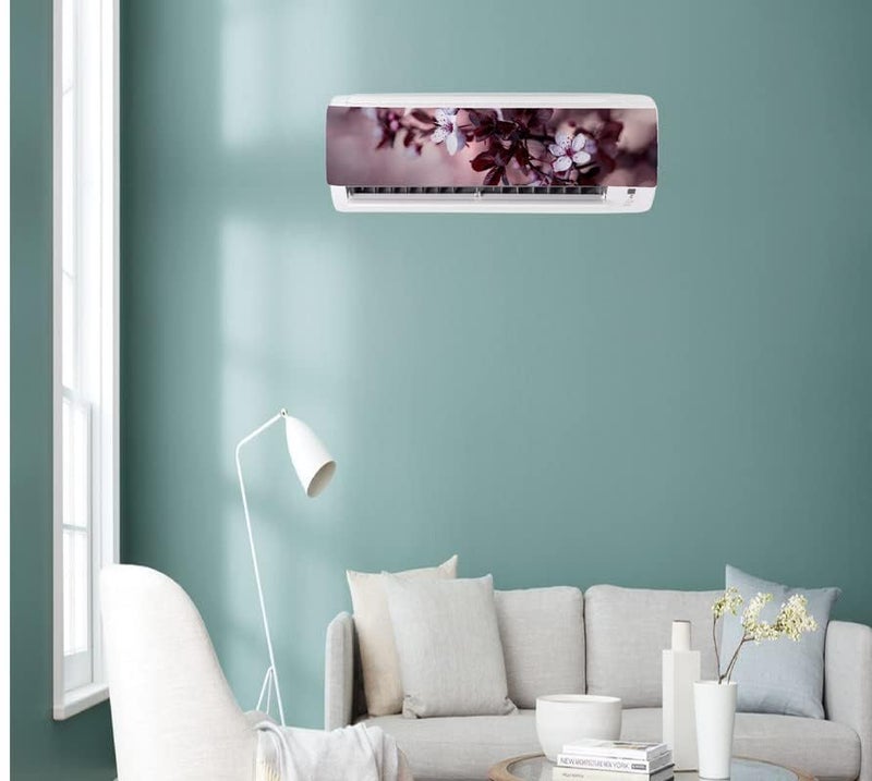 DreamKraft Multicolor Flowers AC Sticker 3D Vinyl Wall Decor for Air Conditioner 3D Decals for Air Conditioner Home Living Office Multicoloured Vinyl Printed Standard - 30cm x 91cm-Self-Adhesive - Image 4