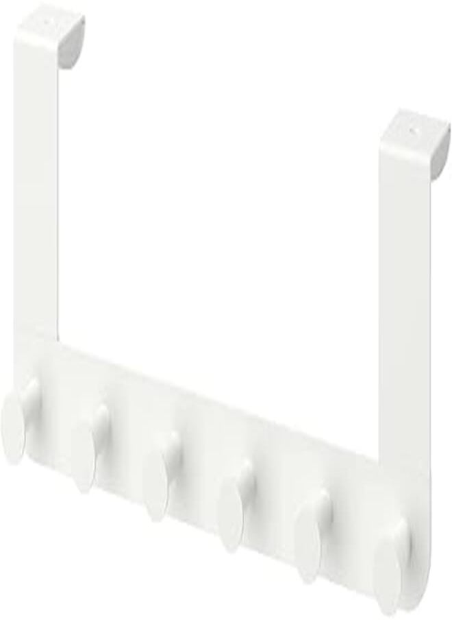 OR Clothes hanger for door made of stainless steel easy to install - white 