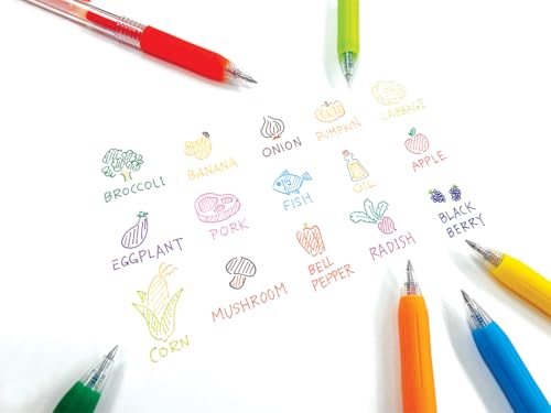 Zebra Pen Sarasa Clip Retractable Gel Pen 05mm Fine Point Rainbow Assorted Vibrant Ink Color WaterBased Ideal for Office and School Journal Note Taking and Planner Use 20Pack 47220 - Image 3