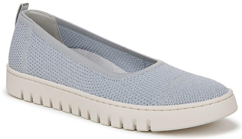 Vionic Women's Journey Uptown Skimmer Walking Sneakersâ€“ Supportive Lightweight Shoes with Arch Support Insole Blue Mist/Silver Knit Fabric 8 Medium - Image 1
