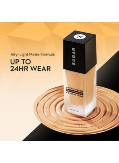 SUGAR Cosmetics Matte Match Transferproof Foundation | Upto 24 Hr Wear | Waterproof | Suits All Skin Types | 30Ml (40 Breve)  - Image 2