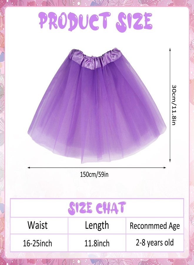 Hoemwarm 18 Pcs Girls Tutu - 3 Layers Multicolor Skirt for Toddlers, Princess Dresses, Dance Fluffy Tulle Skirt for Birthday Party Costume - Image 3