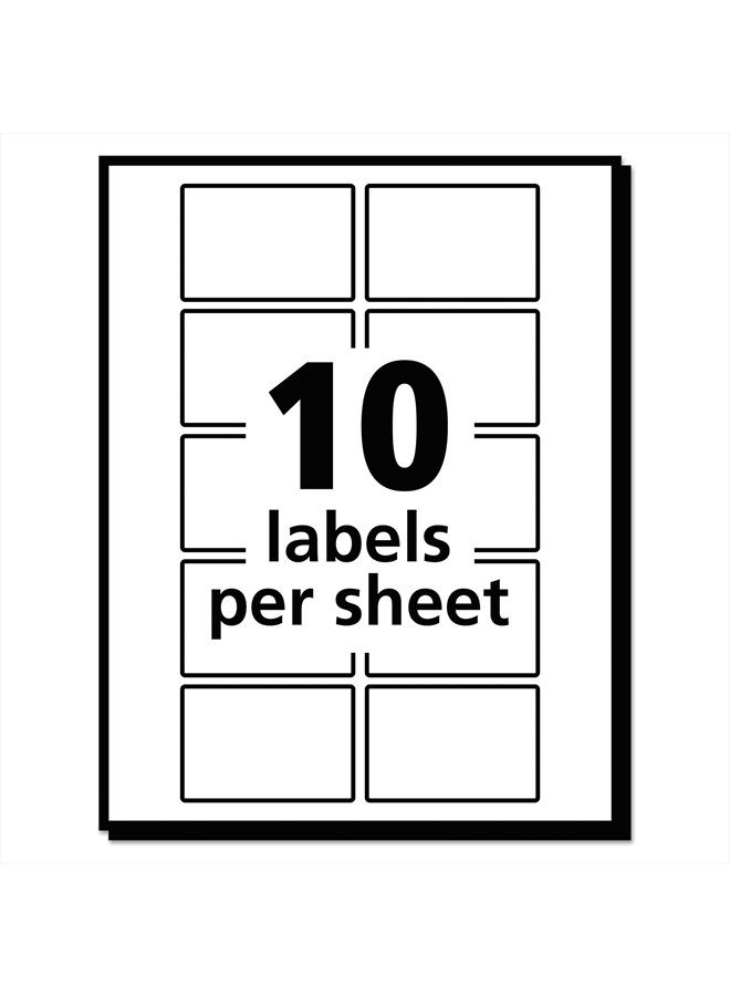 AVERY Self-Adhesive Removable Labels, 1 x 1.5 Inches, White, 500 per Pack (05434) - Image 5