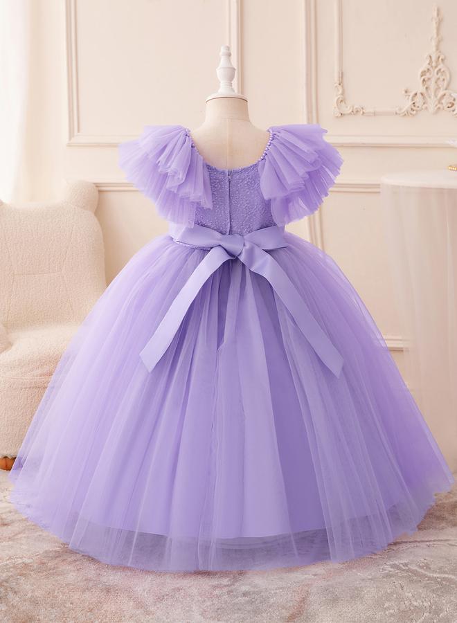 Take Two Faux Pearl Decor Bow Detail Party Dress - Image 2