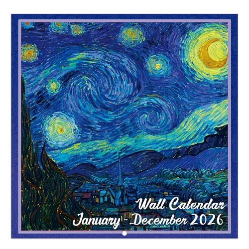 Journaltastic 2026 Wall Calendar - 2026 Calendar, 12-Month Monthly Wall Calendar 2026 from Jan. 2026 - Dec. 2026, 12" x 24" (Open), Unruled Blocks - Art Paintings - Image 1