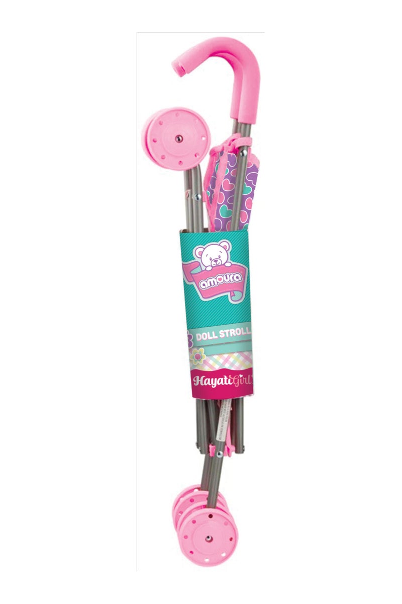 Hayati girl Hayati Baby Amoura Stroller Series 1, 42x28x56cm | Baby Doll Stroller | Nurturing | Pretend Play | Imaginative Play | Perfect for Kids and Toddlers - Image 3