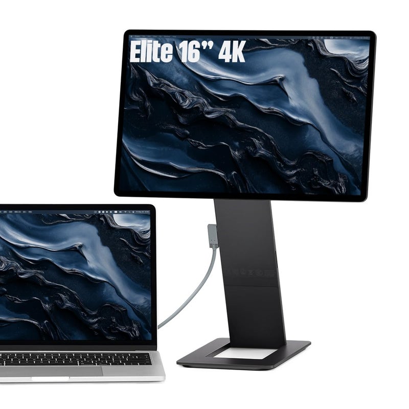 SOTSU FlipAction Elite 16 Portable Monitor 4K Super Compact Pivot Rotate 3840x2400 DCI P3 60Hz 450 Nits Full Metal CNC Perfect Match for Mac and Windows Space Black - Image 2