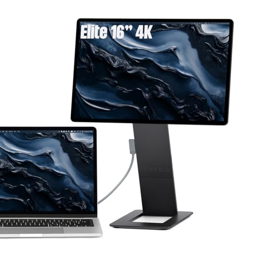 SOTSU FlipAction Elite 16 Portable Monitor 4K Super Compact Pivot Rotate 3840x2400 DCI P3 60Hz 450 Nits Full Metal CNC Perfect Match for Mac and Windows Space Black - Image 1