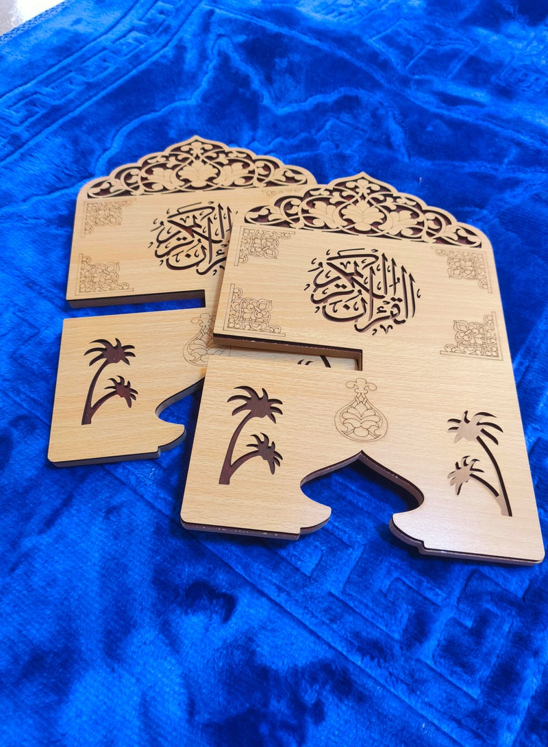 Quran Holder Wooden Stand Elegant Design - Image 3