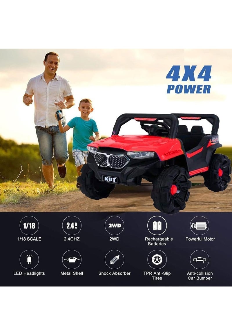 Fitness World - لعبة ركوب كهربائية للأطفال على شكل سيارة مرسيدس مزودة ببطارية مدمجة قابلة للشحن ومؤثرات صوتية وضوئية - Image 1