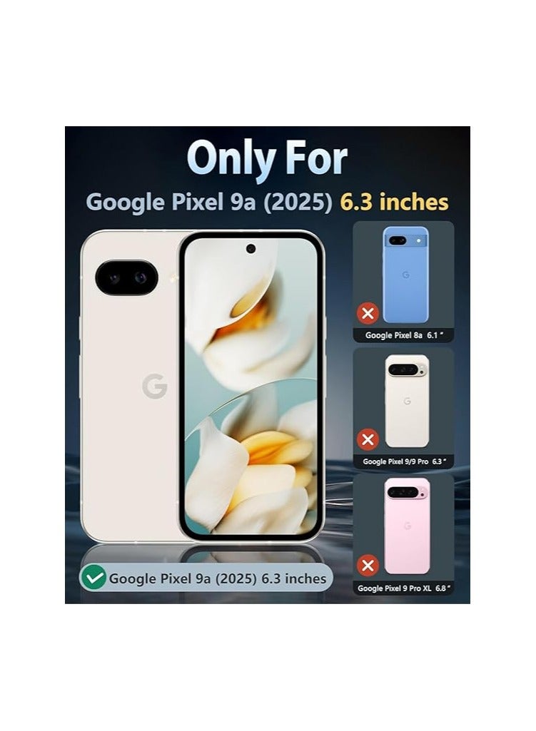Case for Google Pixel 9a TPU and Clear PC Hybrid Hard Acrylic Slim Phone Case Clear Ultra Crystal Transparent Protective Back Cover Shock Absorption Flexible Silicone Case For Google Pixel 9a 2025 - Image 2