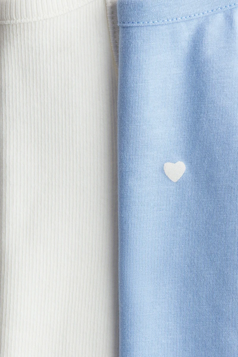 اتش اند ام بلوزة بحمالات كتف من القطن - عبوة من قطعتين