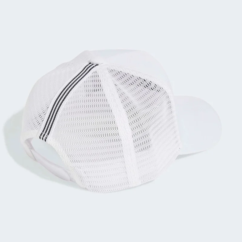 Adidas Originals WHITE Adicolor Classic Curved Foam Trucker  | Best Price UAE