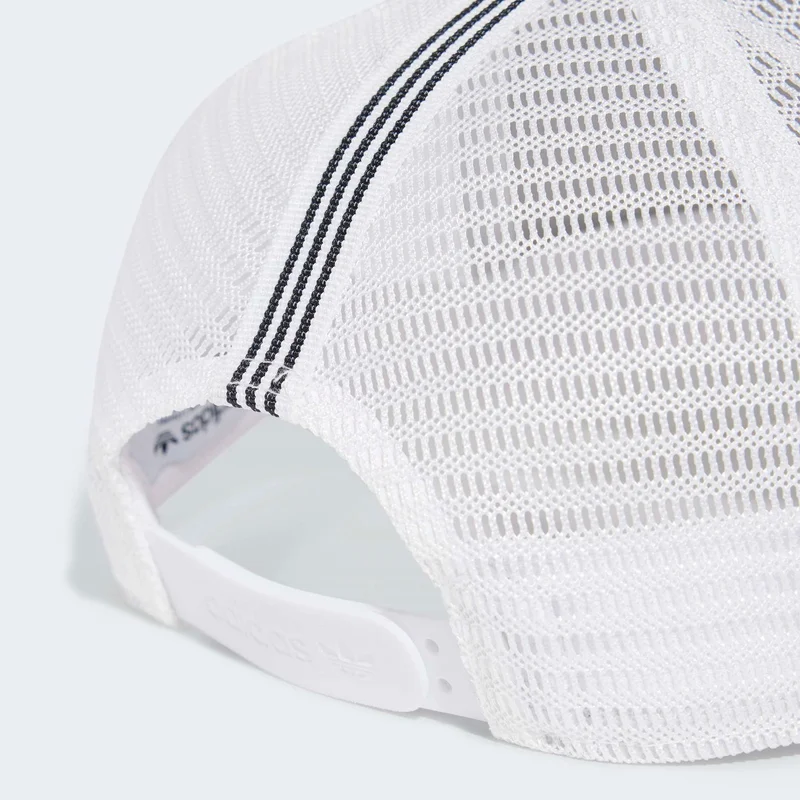 Adidas Originals WHITE Adicolor Classic Curved Foam Trucker  | Best Price UAE
