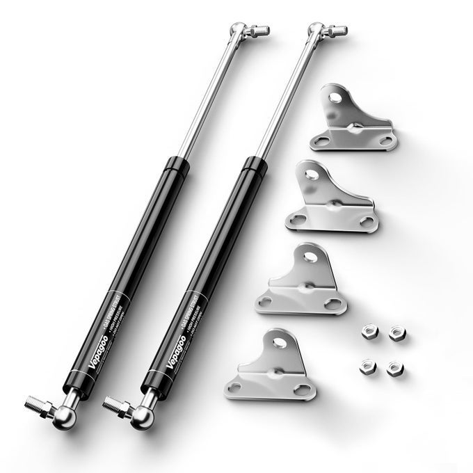Gas Struts 15 Inch 225Lb100N Shocks For Heavy Lid Rv Bed Toolbox Boat Hatch Cabinet Trap Door Heavy Duty Lift Support Spring With Mounting Brackets Fit 18Lb25Lb Lid 2Pcs 1Pair