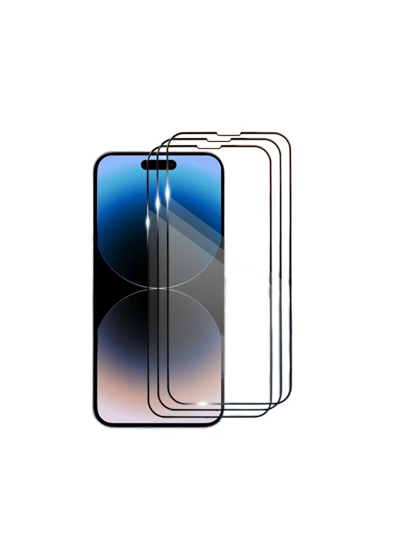 DIGI CORE iPhone Full Coverage Set iPhone 14 Plus Screen Protector 3 Pack 6.7 Inch 2.5D Curved Edges With iPhone 14 Plus Camera Lens And Anti-Scratch iPhone Back PVC Clear Sheet (iPhone 14 Plus,Purple) - Image 3