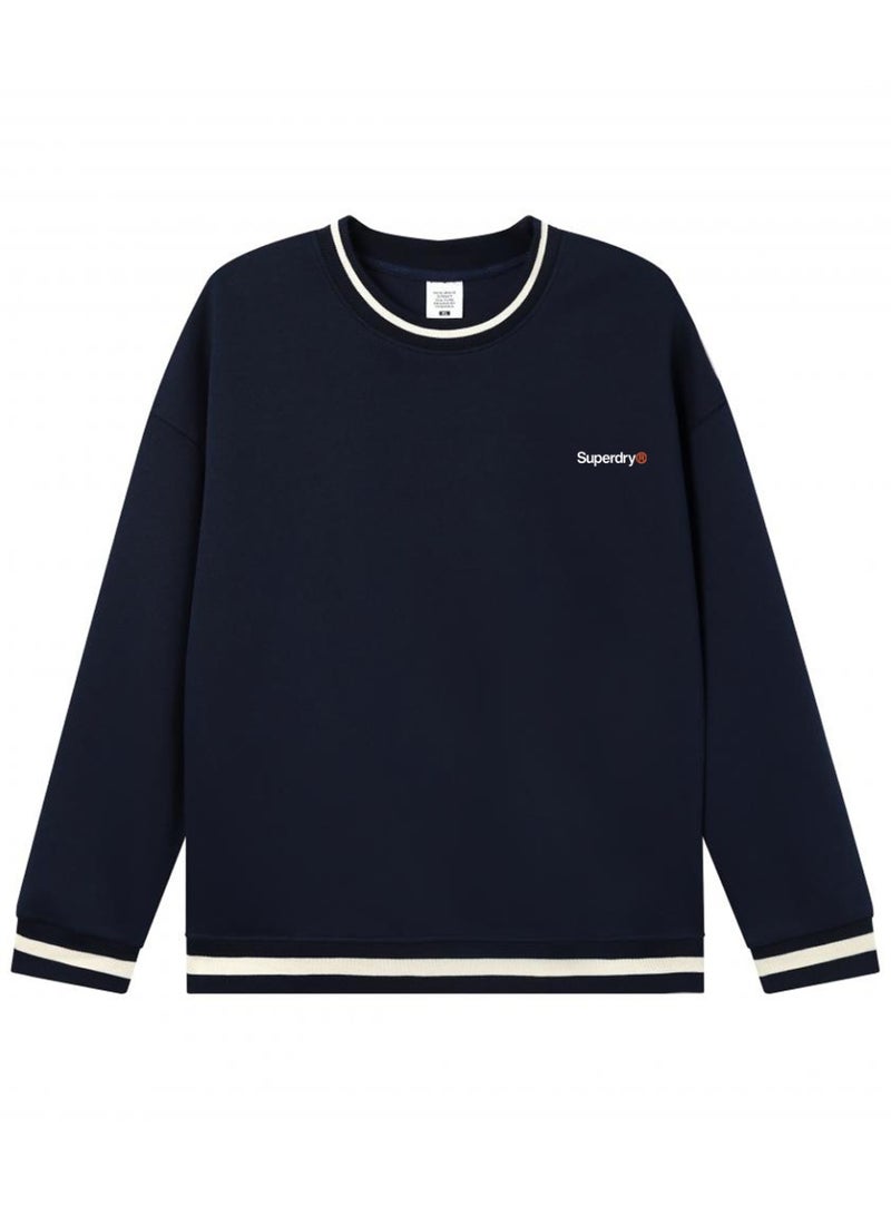 سوبر دراي Superdry Men's and women's matching striped round neck sweater - Image 4