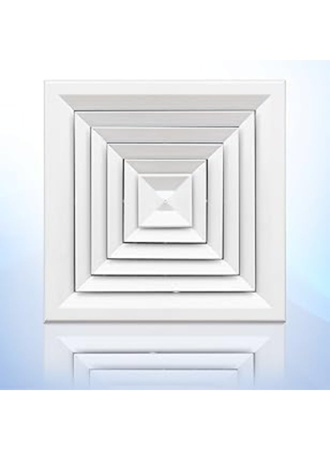 Biella Aluminum Air Supply And Return Diffusers Square Ceiling Ventilation Solutions For Studios Hospitals Theaters Classrooms And Office Supply 18 Inch X 18 Inch  - Image 1