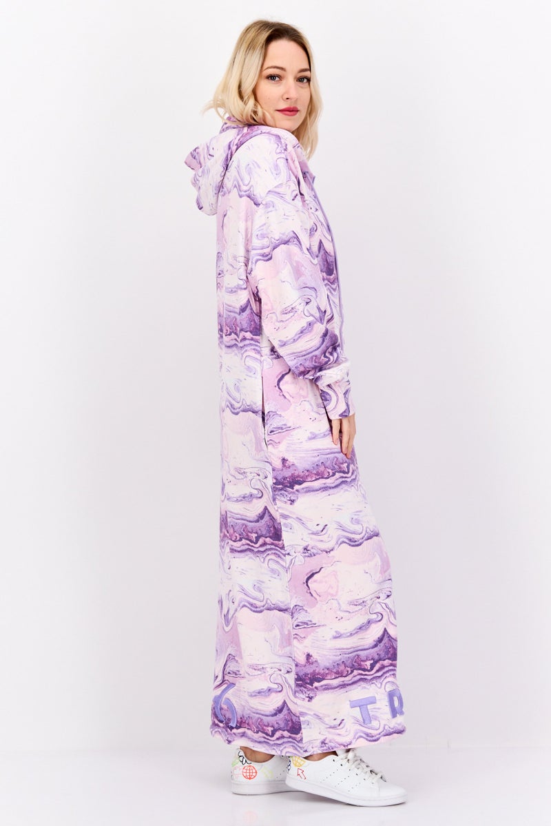 TRIBE OF 6 Women Sportswear Fit Long Sleeve Outdoor Dress, Multicolor - Image 3